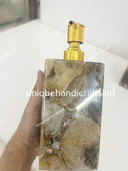 Natural Agate Soap Dispenser / Soap Or Lotion Pump Dispenser / Handmade Soap Dispenser for Kitchen & Bathroom / Stone Soap Dispenser Gifts Unique Handicrafts IND