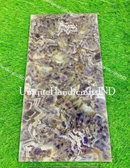 Amethyst Agate Stone Table Top, Coffee, End, Console Table Kitchen Counter Top, Decor Mystical Stone Unique Handicrafts IND
