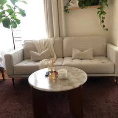 White Quartz Round Coffee Side End Round Center Table Top, Quartz Desk Table Top ,Natural Quartz Table Top Home Décor Interior Unique Handicrafts IND