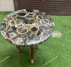 Agate Table Top Handmade Interiors, Coffee, Center, Dining, Side Table Indoor and Outdoor Decor Gift Her wedding Unique Handicrafts IND