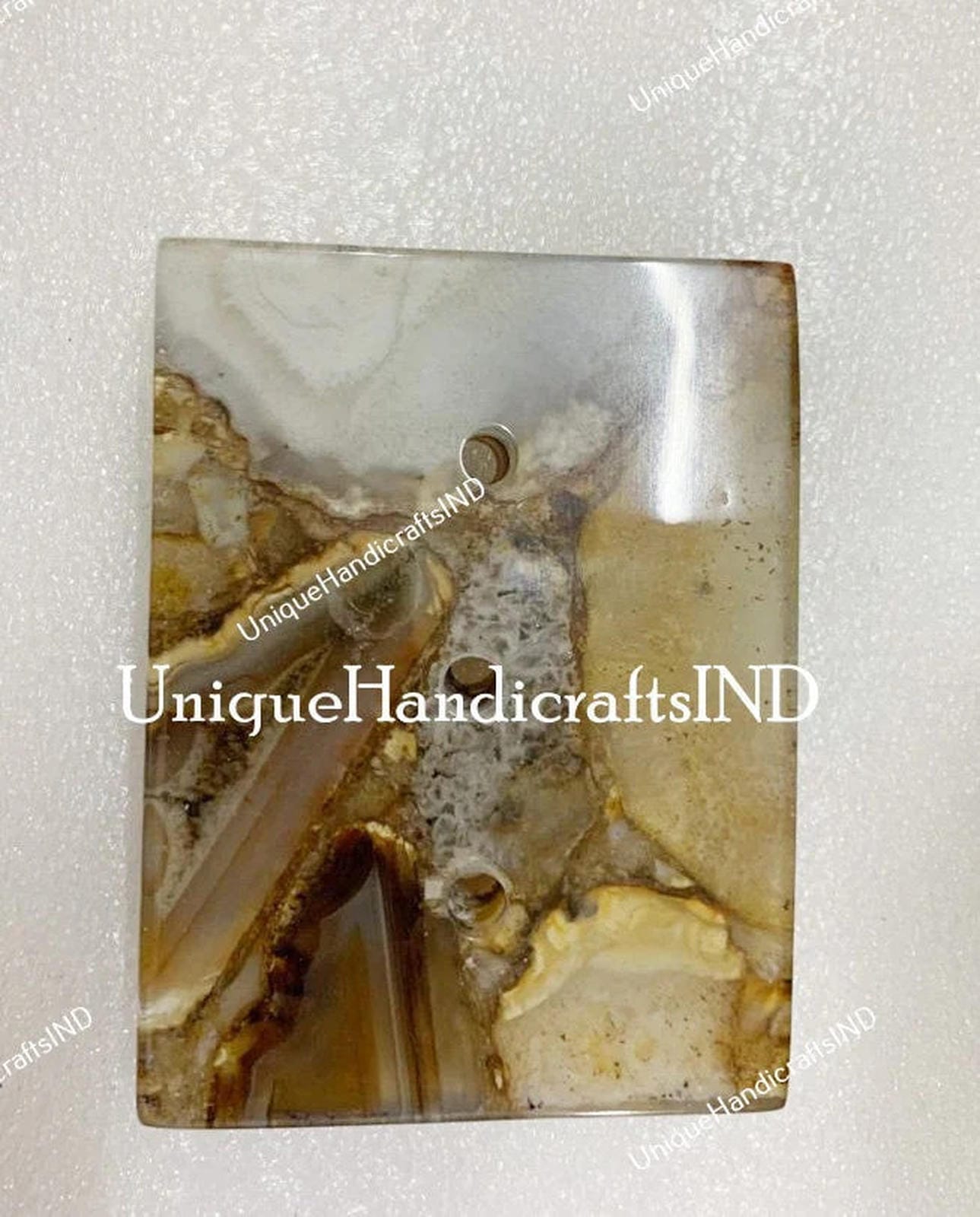 Natural Wild Agate Bathroom Set, Bathroom Accessories Set of Agate, Luxury bathroom Decor, Soap Dispenser Set, Tissue Box, Tray Unique Handicrafts IND