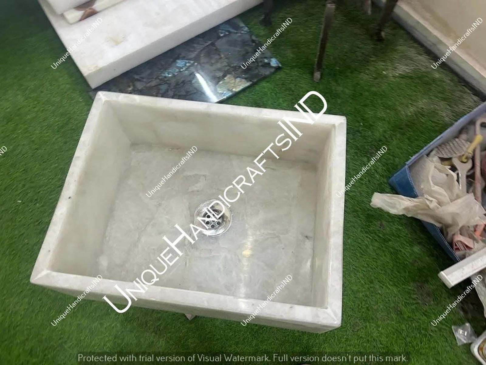 Quartz Sink / Stone Wash Basin / Natural Agate Sink / Wash Basin / Stone Sink / Agate Stone Sink For Kitchen Decor Handmade Interior Arts Unique Handicrafts IND