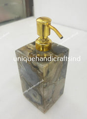 Natural Agate Soap Dispenser / Soap Or Lotion Pump Dispenser / Handmade Soap Dispenser for Kitchen & Bathroom / Stone Soap Dispenser Gifts Unique Handicrafts IND