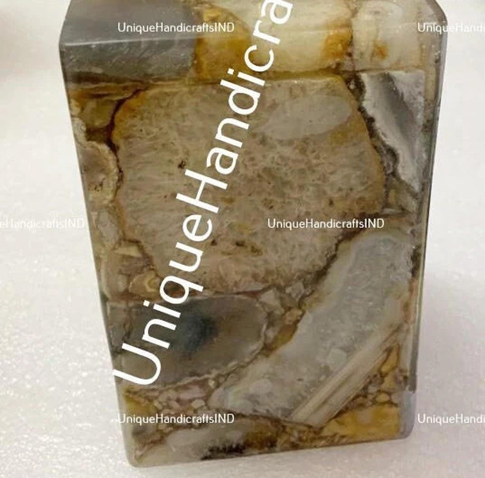 Soap Dispenser With Natural Agate Stone Arts/ bathroom bottles, shampoo bottle Bathroom Accessories Gift For Him / Her Unique Handicrafts IND