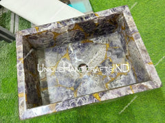 Natural Amethyst Sink / Amethyst Stone WashBasin (Customisable) Unique Handicrafts IND