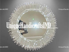 Luxury Gem stone Mirror , Selenite Stone Mirror, Selenite Mirrors, Selenite Crystal Mirrors, Home Living Decors Unique Handicrafts IND