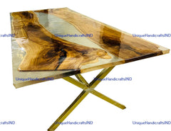 Epoxy Dining Table, Epoxy coffee Table, Epoxy Table, Clear Resin Table, Custom Made Table Handmade Indoor Outdoor Furniture Unique Handicrafts IND