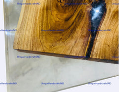 Epoxy Dining Table, Epoxy coffee Table, Epoxy Table, Clear Resin Table, Custom Made Table Handmade Indoor Outdoor Furniture Unique Handicrafts IND