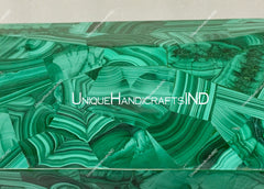 Malachite Jewelry Box / Ring Storage & Organization Marble Malachite Gemstone Box / Personalized Wedding Gifts For Loves Ones Unique Handicrafts IND