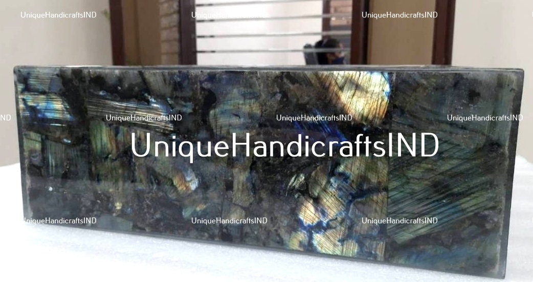 Wash Basin With Labradorite Crystal Stone Arts/ Handmade Customizable Sink/Bathroom Countertop sink Unique Handicrafts IND