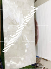 Stunning Selenite Gemstone Dining Table, Console Bar Table, Selenite Crystal Stone Table, Outdoor Table, Modern Arts Table, Hallway Decors Unique Handicrafts IND