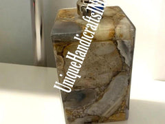 Soap Dispenser With Natural Agate Stone Arts/ bathroom bottles, shampoo bottle Bathroom Accessories Gift For Him / Her Unique Handicrafts IND
