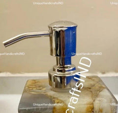 Soap Dispenser With Natural Agate Stone Arts/ bathroom bottles, shampoo bottle Bathroom Accessories Gift For Him / Her Unique Handicrafts IND
