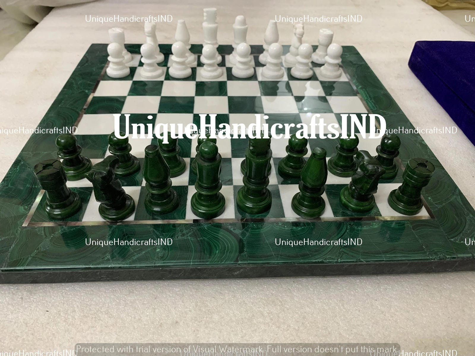 Christmas Gifts Chess set Handmade | Green Marble chess set | Best Selling Chess set | gifts for him| Fathers day gifts| Best Gifts her/him Unique Handicrafts IND