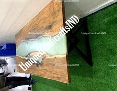 Epoxy Table Top, Epoxy Resin Table, Custom Dine Table, Coffee Table, Epoxy Dine Table, Live Edge Table, Epoxy Coffee Table Home Decor Unique Handicrafts IND