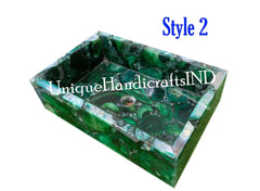 Vanity Sink in Quartz Agate for Bathroom, Kitchen, Hotel, Restaurant Decor Interior Unique Handicrafts IND