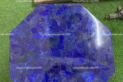 Blue Lapis Lazuli Table Top, Lapis Lazuli Coffee Table, Lapis Lazuli Side Table, Stone Coffee Table, Blue Table Top, Lapis Dining Table Tops Unique Handicrafts IND
