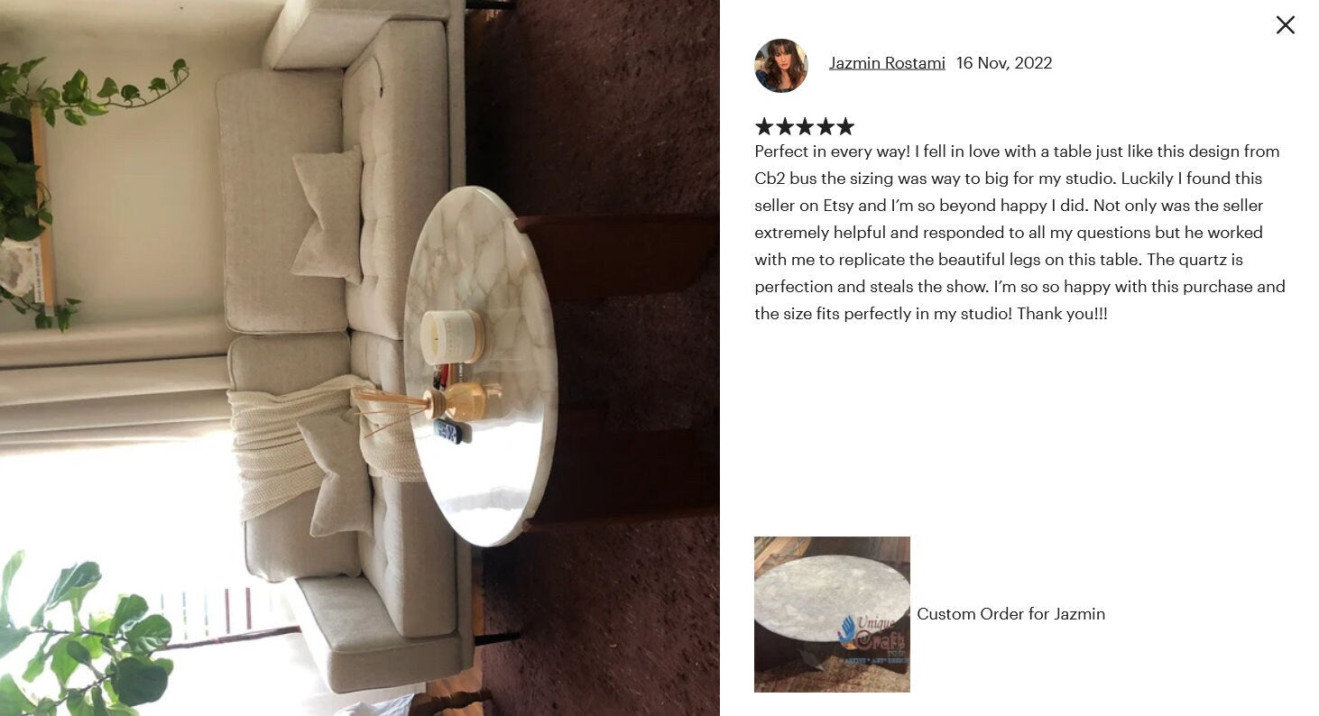 White Quartz Round Coffee Side End Round Center Table Top, Quartz Desk Table Top ,Natural Quartz Table Top Home Décor Interior Unique Handicrafts IND