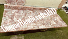 Pink Rose Quartz Kitchen & bar Countertop With Backsplash ,Pink Rose Quartz slab, Natural Quartz vanity Top, For Home Decor Custom made Slab Unique Handicrafts IND