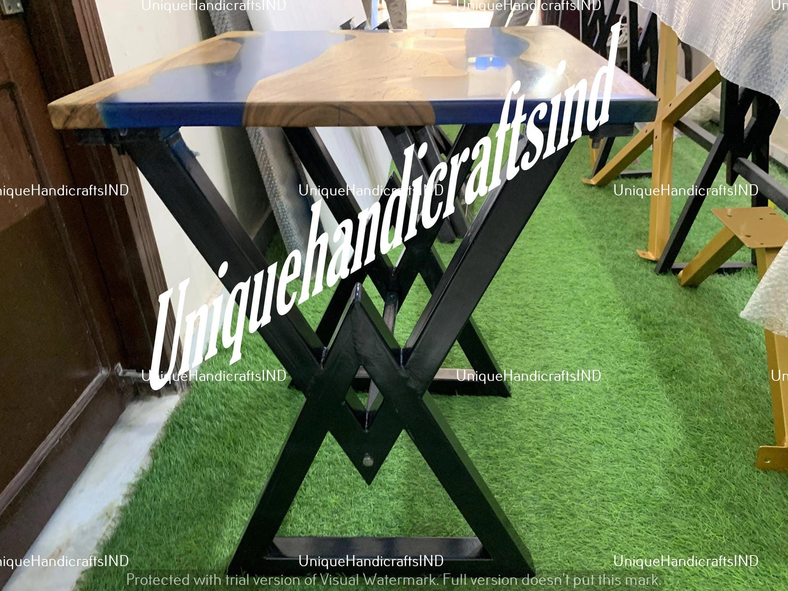 Square Epoxy Coffee Table / Epoxy Resin Coffee Table Handmade Work Unique Handicrafts IND