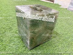 Smoky Quartz Tissue Box, Handmade Bathroom Vanity Tissue Box Home Decor Accessories Unique Handicrafts IND