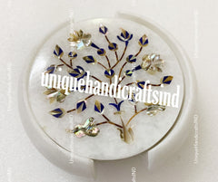 Halloween Sale Marble Coasters set With holder For Drinks Unique Inlay Pietra Dura Art Unique Handicrafts IND