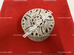 Jewelry Box With Naturals Soapstone Marble Filigree Handmade Art Best Birthday Gift For her Unique Handicrafts IND
