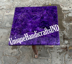 Amethyst Coffee Table Top Semi Precious gemstone Luxury Furniture for Home & Office Decor Unique Handicrafts IND