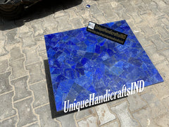 Buy Blue Lapis lazuli Marble Sofa Center Table Top/ Coffee/ Dining/ Dine Table Tops Slab Mid Century Modern Furniture (customizable) Unique Handicrafts IND