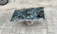 Natural Labradorite Countertop Vanity Slab Handmade Agate Stone Kitchen Countertop Custom Handmade Bathroom & Kitchen Decor Furniture Unique Handicrafts IND