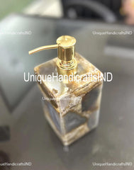 Stone Soap Dispenser | Handcrafted Liquid Dispenser | Shampoo, Lotion, Handwash Holder | Elegant Home Décor & Bath Accessories Unique Handicrafts IND