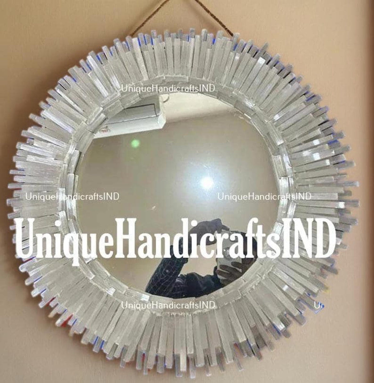 Luxury Gem stone Mirror , Selenite Stone Mirror, Selenite Mirrors, Selenite Crystal Mirrors, Home Living Decors Unique Handicrafts IND