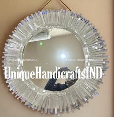 Luxury Gem stone Mirror , Selenite Stone Mirror, Selenite Mirrors, Selenite Crystal Mirrors, Home Living Decors Unique Handicrafts IND