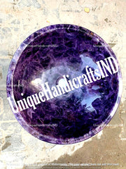 Luxury Amethyst Kitchen & Bathroom Countertop – Handcrafted Semi-Precious Stone Sink Surface Unique Handicrafts IND