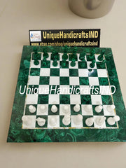 Christmas Gifts Elegant Marble Chess Set | Modern Handcrafted Marble Chess Board & Pieces | Gift for All Occasions | Birthday Gift Him Unique Handicrafts IND
