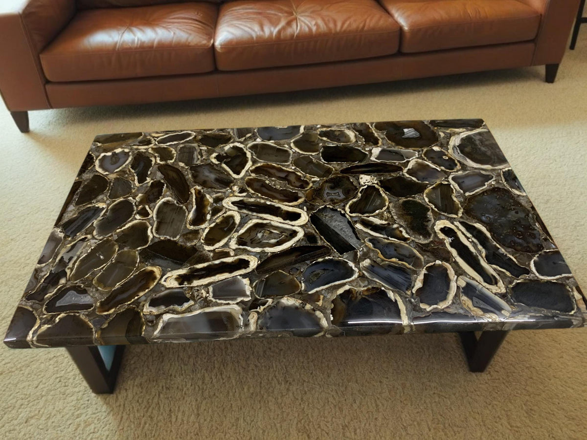 Stone Coffee Table Top Agate for Luxury, fashionable and modern dining room furniture, modern living room dining table top Slabs Unique Handicrafts IND
