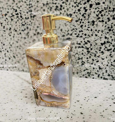 Stone Soap Dispenser | Handcrafted Liquid Dispenser | Shampoo, Lotion, Handwash Holder | Elegant Home Décor & Bath Accessories Unique Handicrafts IND