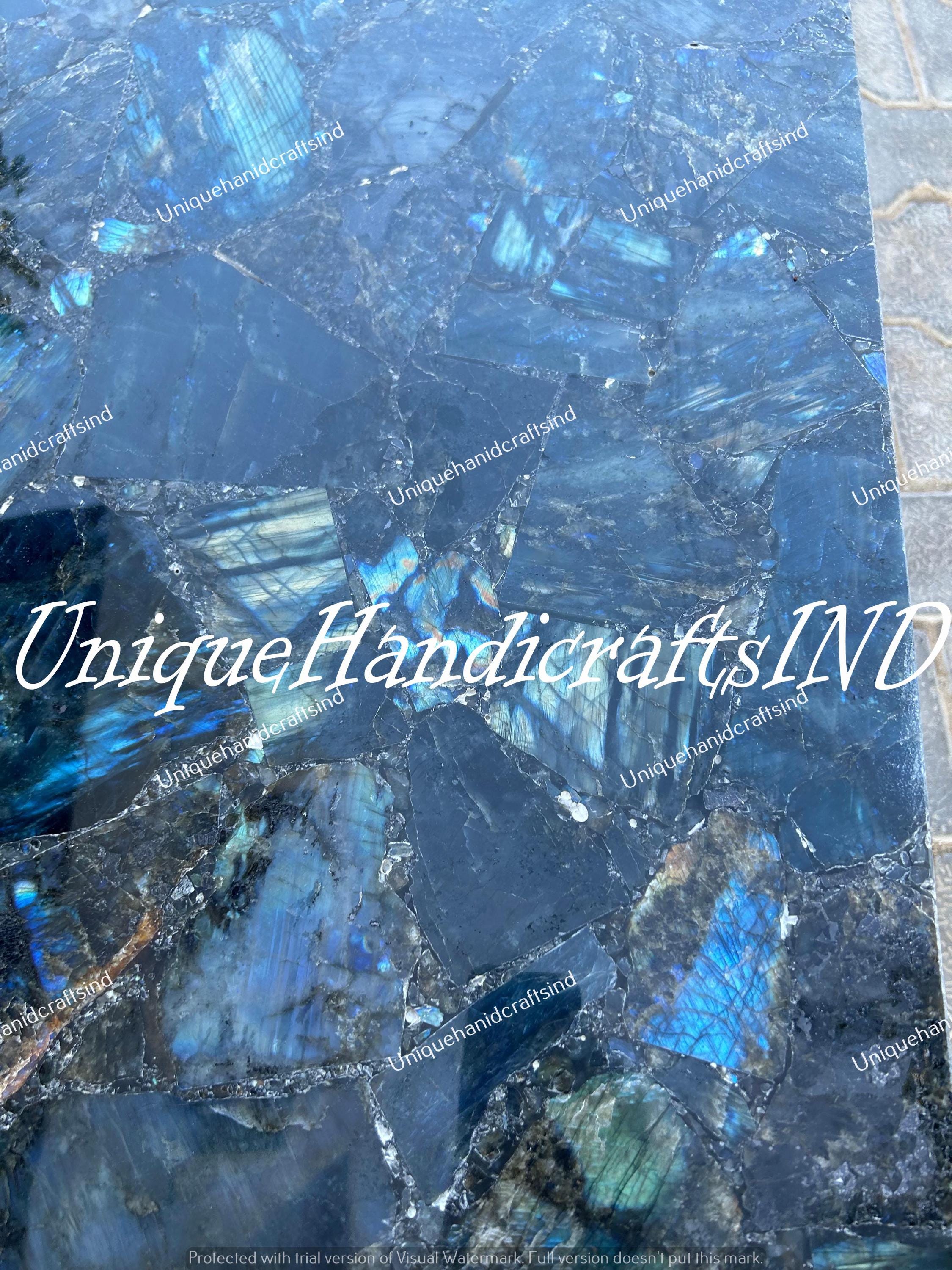 Buy Labradorite Table Top Handmade Coffee Table, Side Table, Sofa Table, Dining Table Living Room, Office, or Dining Area Countertop Slab Unique Handicrafts IND