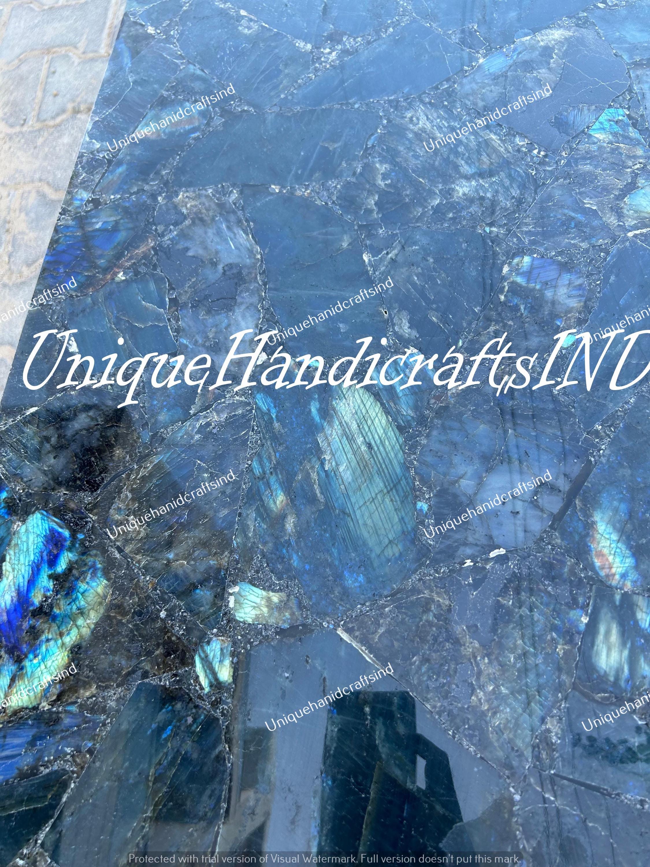 Buy Labradorite Table Top Handmade Coffee Table, Side Table, Sofa Table, Dining Table Living Room, Office, or Dining Area Countertop Slab Unique Handicrafts IND