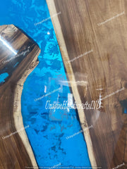 Custom Epoxy Resin river Door, Epoxy Sliding Barn Door With Blue Resin River Arts Modern Custom  Interior door  For Home & Office Decor Unique Handicrafts IND