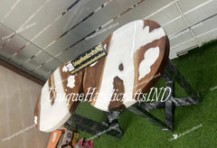 Custom Order Walnut White Epoxy Table - Live Edge - River Table- Coffee Table -Dining Table-  Office Table- Kitchen And Dining %100 HANDMADE Unique Handicrafts IND