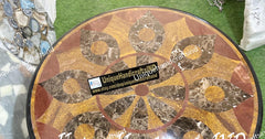 Home Decor Black Marble Coffee Table Top Semi Precious Inlay Stone Italian Arts Living room Furniture sale on Unique Handicrafts IND