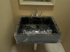 Elegant Labradorite Gem stone Sink, Labradorite Wash Basin, For Decorative Luxury Bathrooms ,Stone Wash Basin For Bathroom And Kitchen Decor Unique Handicrafts IND