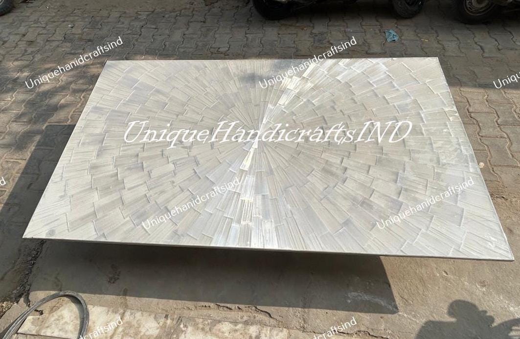 Elegant Selenite Dining Table – Handcrafted Natural Crystal Kitchen Table for Modern Homes Unique Handicrafts IND