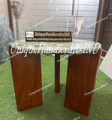 Round Amazonite Table – Unique Gemstone Decor, Handmade Furniture, Modern Accent Table, Natural Stone Home Decor – Perfect for Living Room Unique Handicrafts IND