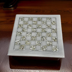 Handmade Stone Chess Board – Marble Chess Table – Inlay Chess Set – MOP Shell Chess Board Housewarming Gifts Unique Handicrafts IND