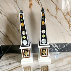 Marble Obelisk Sculpture – Decorative Stone Obelisk, Feng Shui Home Decor Unique Handicrafts IND