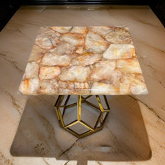 Agate Stone Crystal Table – Modern Coffee, Side, Dining & Accent Table for Home Decor Unique Handicrafts IND