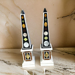 Marble Obelisk Sculpture – Decorative Stone Obelisk, Feng Shui Home Decor Unique Handicrafts IND