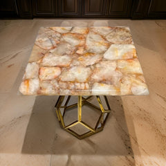 Agate Stone Crystal Table – Modern Coffee, Side, Dining & Accent Table for Home Decor Unique Handicrafts IND